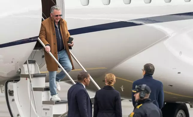 U.S. envoy Steve Witkoff lands at Oslo Airport, Norway, Tuesday, Oct. 20, 2026. (Stian Lysberg Solum/NTB Scanpix via AP)