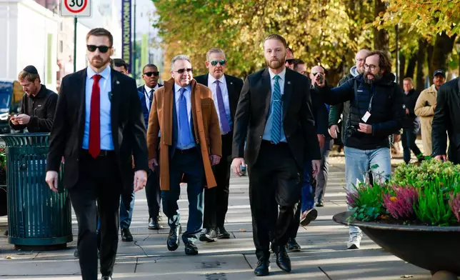 U.S. Envoy Steve Witkoff walks in Oslo, Norway, Tuesday, Oct. 20, 2026. (Jonas Been Henriksen /NTB Scanpix via AP)