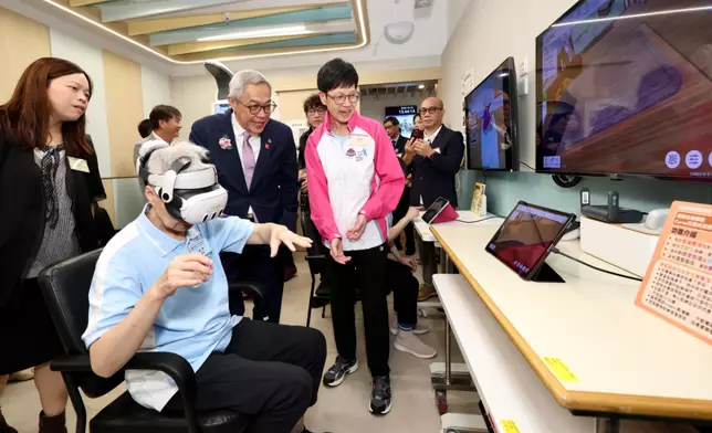 Officiating guests tour the modernised Jockey Club The Nexus Point for Rehab.