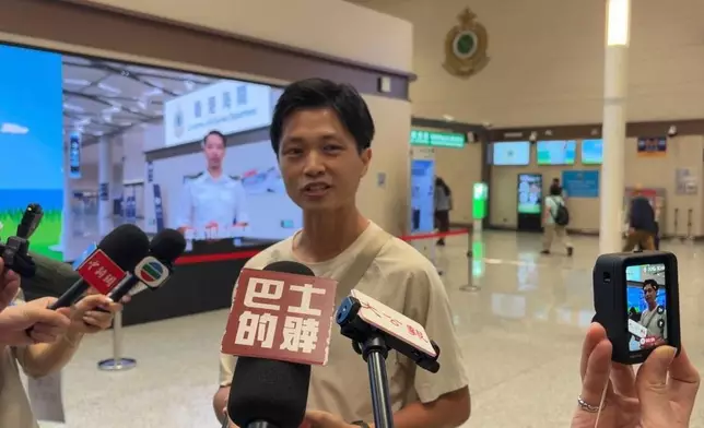 Mr. Zhang, a Guangzhou native working in Hong Kong, deliberately chose to experience the new port on Monday. Photo by Bastille Post