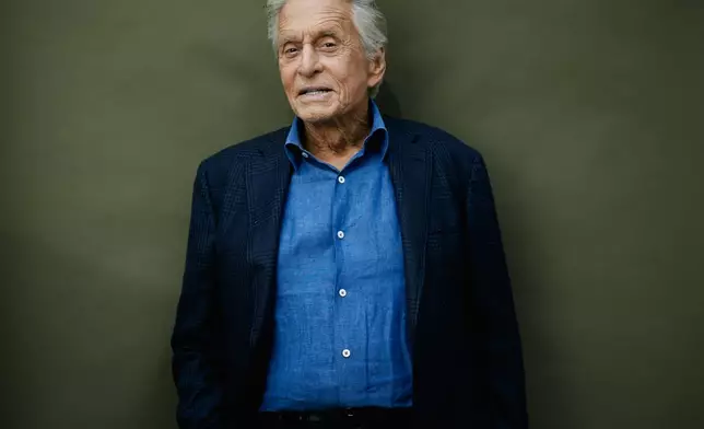 Michael Douglas poses for a portrait on Wednesday, Sept. 30, 2026, in New York. (Photo by Taylor Jewell/Invision/AP)