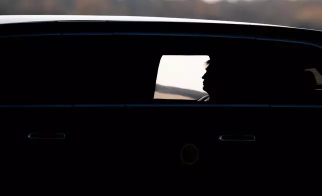 President Donald Trump arrives at Joint Base Andrews, Md., in the presidential limo, known as "The Beast", Thursday, Oct. 29, 2026. (AP Photo/Cliff Owen)