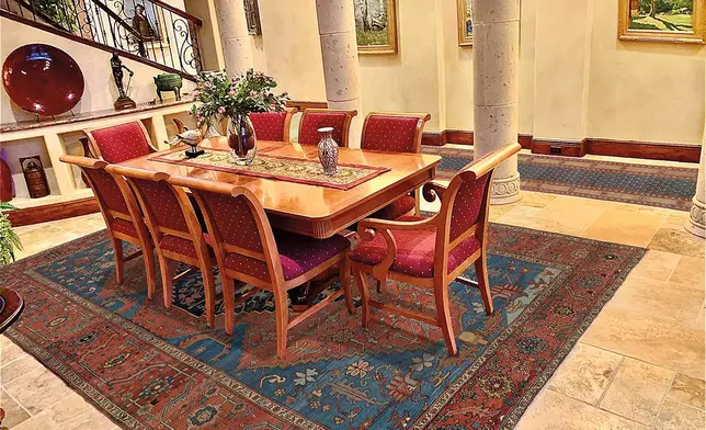 Persian 19th-century Bakshaish Village Carpet and Runner, Both High-Collectible. Circa 1875.