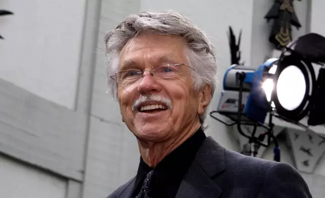 FILE - Tom Skerritt appears at a hand and footprints ceremony honoring producer Jerry Bruckheimer at Grauman's Chinese Theatre in Los Angeles on May 17, 2010. (AP Photo/Reed Saxon, File)