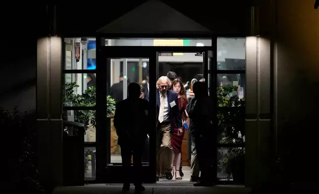 Media witnesses leave Riverbend Maximum Security Institution after the execution of Christa Pike was halted Wednesday, Sept. 30, 2026, in Nashville, Tenn. (AP Photo/George Walker IV)