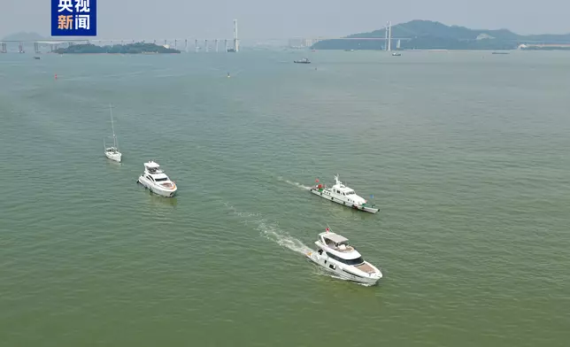 Guangdong Yachts Southbound. Photo source: CCTV
