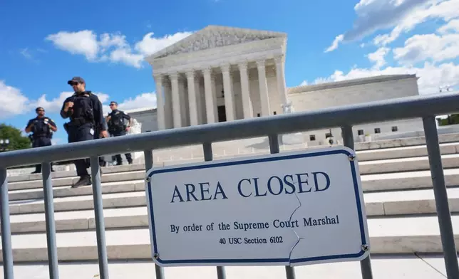The Supreme Court is pictured, Monday, Oct. 5, 2026, in Washington. (AP Photo/Mariam Zuhaib)
