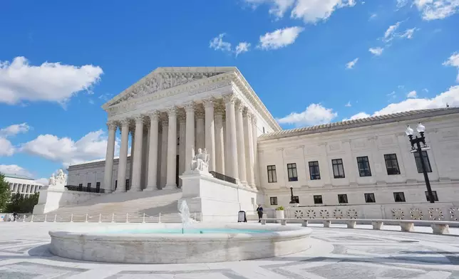 The Supreme Court is pictured Monday, Oct. 5, 2026, in Washington. (AP Photo/Mariam Zuhaib)