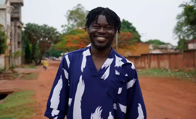 Yaya Sanou, founder of the Association Au-delà de l'Handicap and artistic director of the Fientan Company in Bobo-Dioulasso Burkina Faso, Tuesday, May 5, 2026. (AP Photo/Elia Borras)