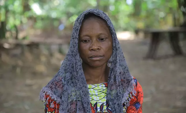 Zawadi Kavira Musubao, an Ebola survivor in the Beni Territory of North Kivu, eastern Congo, Saturday, Oct. 24, 2026. (AP Photo/Sebastien Kitsa Musayi)