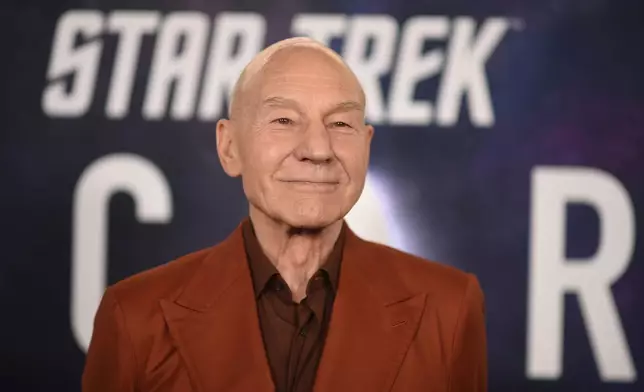 FILE - Patrick Stewart arrives at the premiere of the third and final season of "Star Trek: Picard" on Feb. 9, 2023, in Los Angeles. (Photo by Richard Shotwell/Invision/AP, File)
