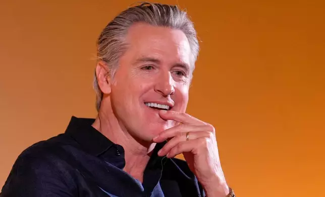 California Gov. Gavin Newsom pauses while discussing environmental issues in San Francisco, Tuesday, Sept. 29, 2026. (AP Photo/Rich Pedroncelli)