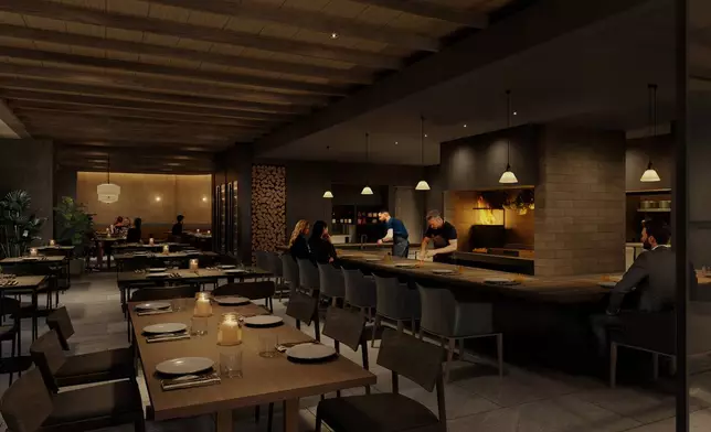 Restaurant: A restaurant where the energy of wood-fired flames comes to life