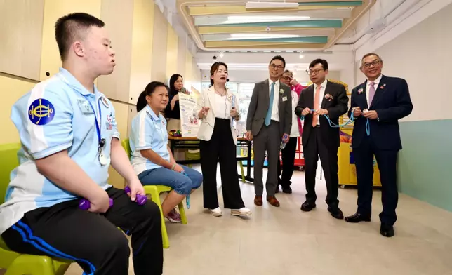Officiating guests tour the modernised Jockey Club The Nexus Point for Rehab.