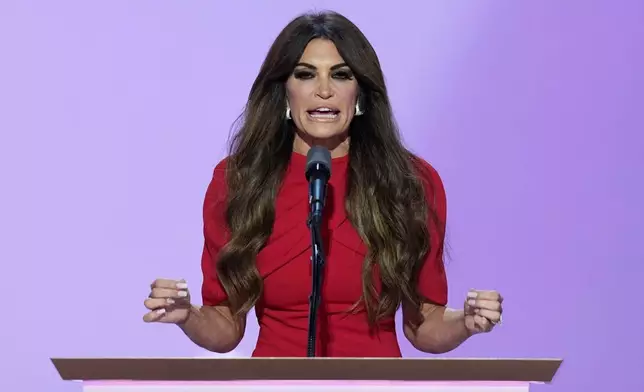 FILE - Kimberly Guilfoyle speaks during the Republican National Convention, July 17, 2024, in Milwaukee. (AP Photo/J. Scott Applewhite, File)