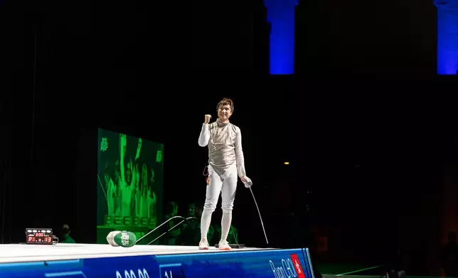 Hong Kong Fencer Ryan Choi Chun-yin served as captain of Team Shield at the inaugural World Fencing League in Los Angeles. Photo source: WFL