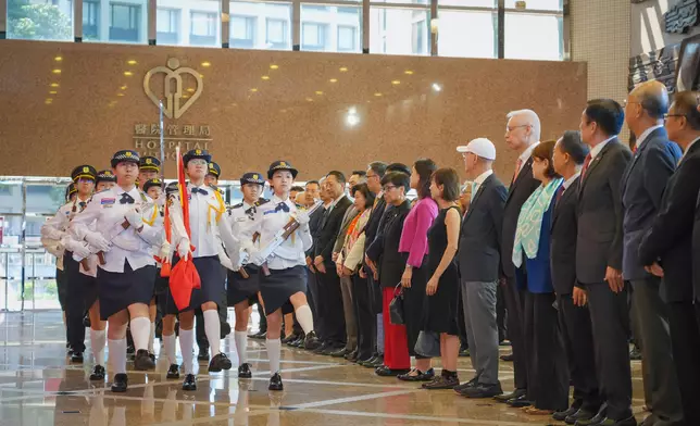 Hospital Authority flag-raising ceremony to celebrate 77th anniversary of founding of People's Republic of China Source: HKSAR Government Press Releases