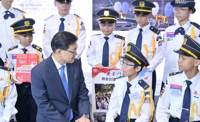 CE commends members of "Salute to the National Flag" Beijing Visit Delegation Source: HKSAR Government Press Releases