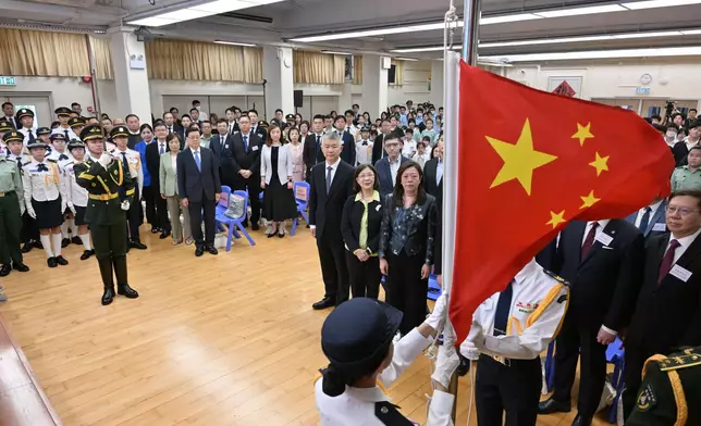 CE commends members of "Salute to the National Flag" Beijing Visit Delegation Source: HKSAR Government Press Releases