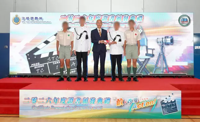 Young persons in custody at Sha Tsui Correctional Institution attain good examination results Source: HKSAR Government Press Releases