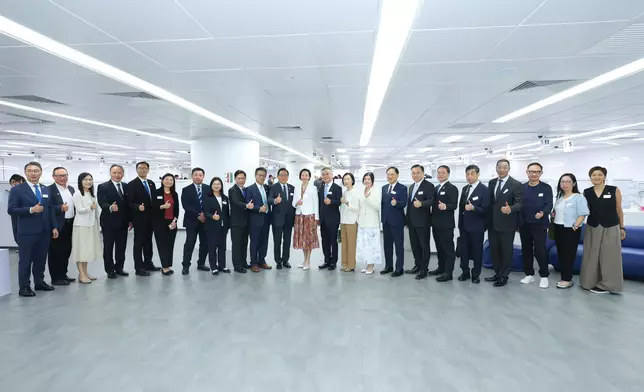 Guests tour the Jockey Club Dental Care Training Centre.