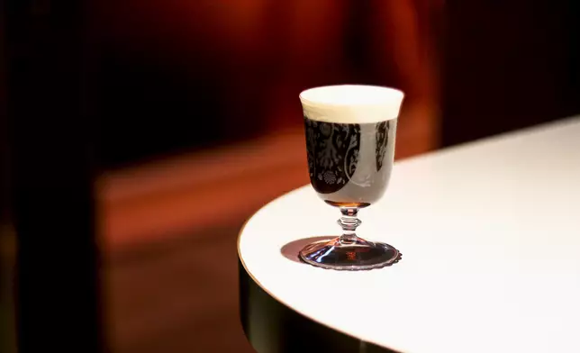 The Diplomat's Irish Coffee: Crafted with Jameson Irish Whiskey, Martell VSOP Cognac, Demerara sugar, hot coffee and cold fresh cream.