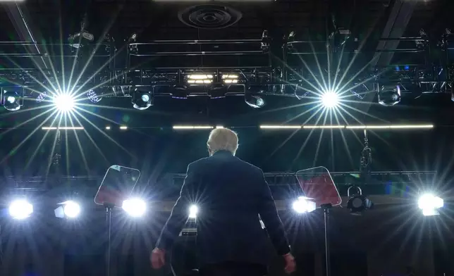 President Donald Trump speaks at a campaign rally at the Lubbock Memorial Civic Center, Tuesday, Oct. 27, 2026, in Lubbock, Texas. (AP Photo/Alex Brandon)