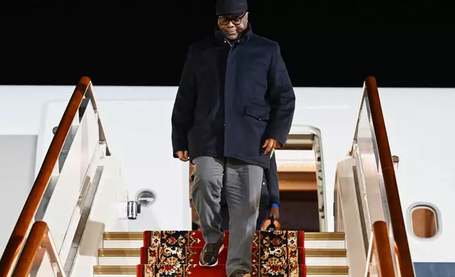 President of the Democratic Republic of Congo Felix Tshisekedi arrives for the Russia-Africa Summit in Moscow, Wednesday, Oct. 28, 2026. (Ekaterina Chesnokova/Russia-Africa Summit, Economic and Humanitarian forum host photo agency via AP)