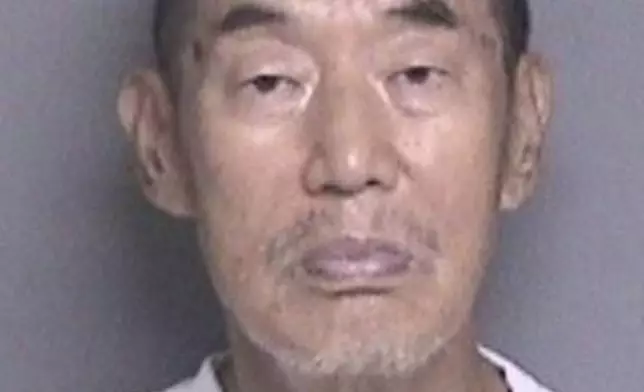 This undated booking photo provided by the Alameda County Sheriff's Office on Monday, Sept. 28, 2026, shows Shouyong Zhang. (Alameda County Sheriff's Office via AP)