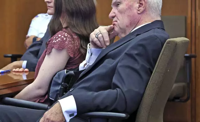 Defendant Lindsay Clancy and attorney Kevin Reddington listen to the commonwealth respond to Reddington's motion for dismissal, Tuesday, Sept. 29, 2026, during a hearing set to determine the next steps after a mistrial was declared on Sept. 4th, in Plymouth, Mass. (Greg Derr/The Patriot Ledger via AP, Pool)