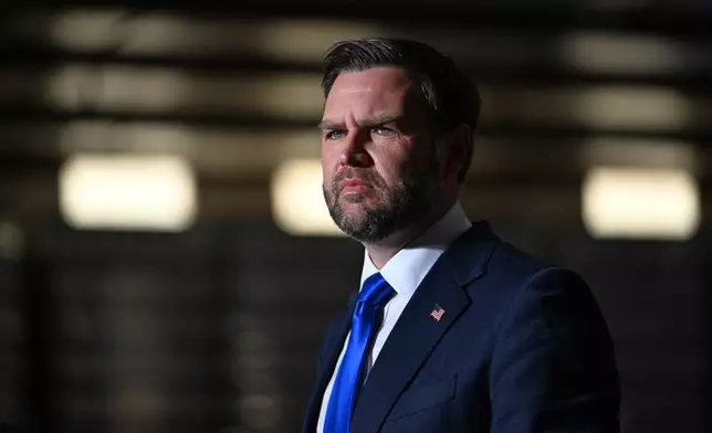 Vice President JD Vance speaks during a midterm campaign rally at Hyder Warehouse in Hendersonville, N.C., Monday, Oct. 19, 2026. (Kenny Holston/The New York Times via AP, Pool)