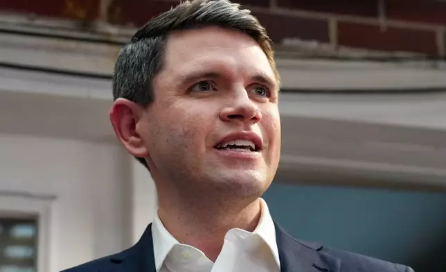 Democratic U.S. Senate candidate Texas state Rep. James Talarico attends a Harris County Democratic Party canvass launch Wednesday, Oct. 21, 2026, in Houston. (Raquel Natalicchio/Houston Chronicle via AP)/Houston Chronicle via AP)