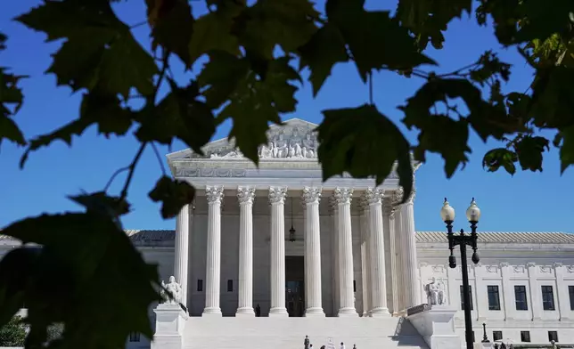 The Supreme Court is seen Thursday, Oct. 1, 2026, in Washington. (AP Photo/Mariam Zuhaib)