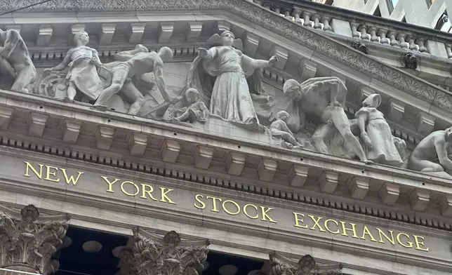 FILE - The New York Stock Exchange is shown in New York's Financial District on Dec. 23, 2024. (AP Photo/Peter Morgan, File)