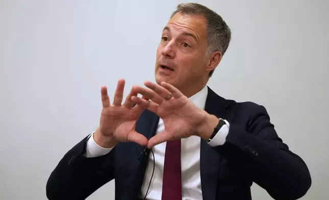 United Nations Development Programme Administrator Alexander De Croo talks to The Associated Press during an interview in Bangkok, Thailand, Wednesday, Oct. 14, 2026. (AP Photo/Sakchai Lalit)