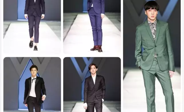 左上為宋閔浩、左下為李勝勛、中上為金振宇、中下為南泰賢、右面為姜勝允(圖片來源：新浪微博)