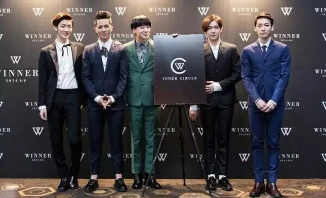 Winner官方粉絲名是Inner Circle，意思是組合的核心成員(圖片來源：新浪微博)