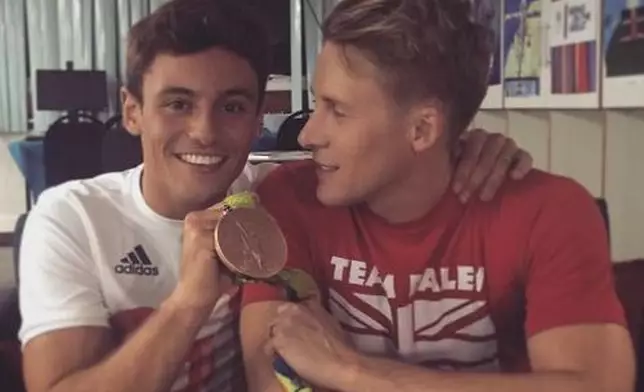 戴利與未婚夫（Dustin Lance Black IG圖片）