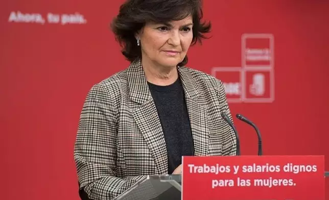 西班牙政府新內閣女成員卡爾沃。網上圖片