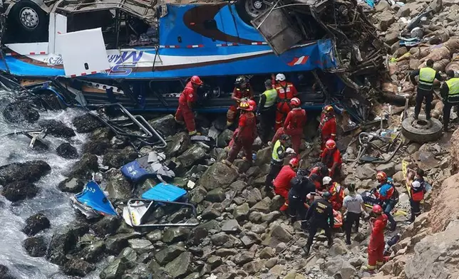 救援人員將傷者救上岸。 網上圖片