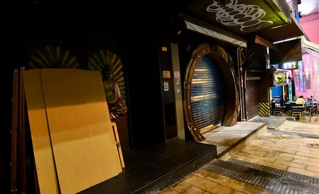 有餐廳及夜店停業或結業。