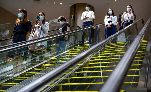 林鄭月娥強調港府無計劃推出「港康碼」。AP資料圖片