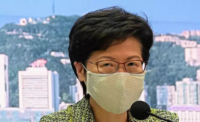 林鄭月娥。資料圖片