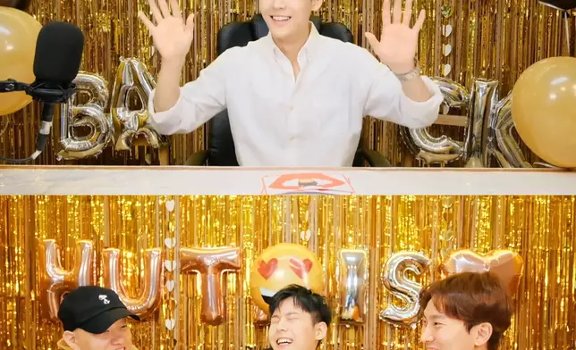 旼赫退伍後的首個直播恩光和PENIEL也有現身贈興（網上圖片）