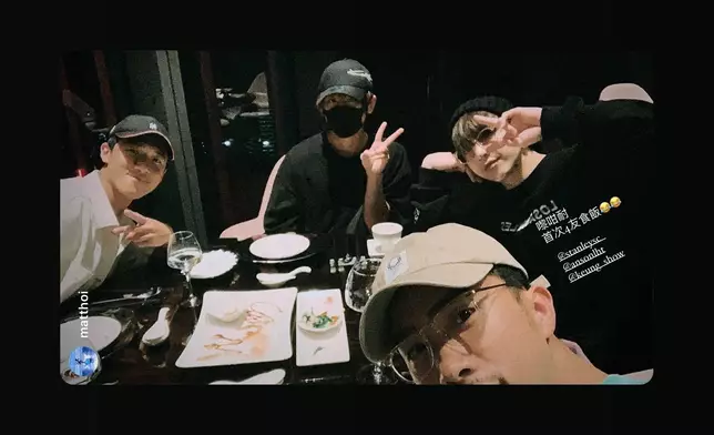 姜濤、Anson Lo、Stanley、經理人阿海竟然是第一次在台灣撐枱腳。