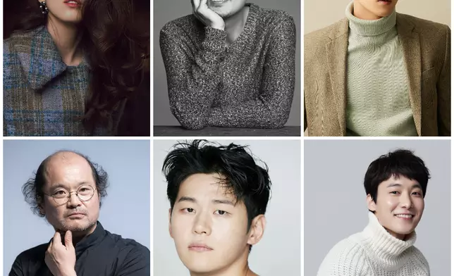 （由上至下、左至右）韓韶禧、朴熹洵、安普賢、金相鎬、李學周、張栗都是《Undercover》的主要演員（Netflix提供圖片）