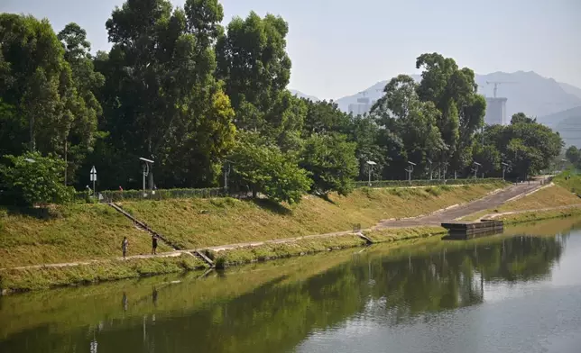 民主黨接獲上水石湖新村居民投訴，發現梧桐河有魚類被放生。