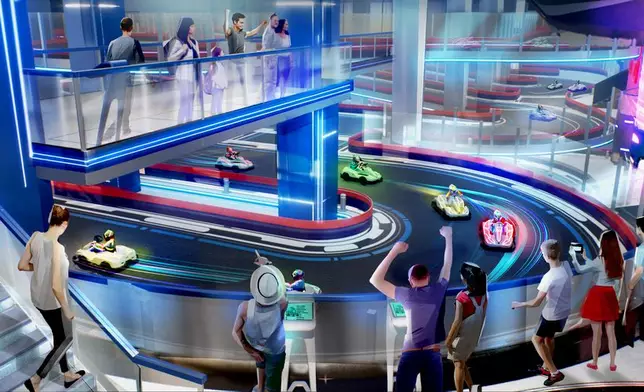 「11 SKIES」將會提供全球最長的室內外小型賽車場SkyTrack。