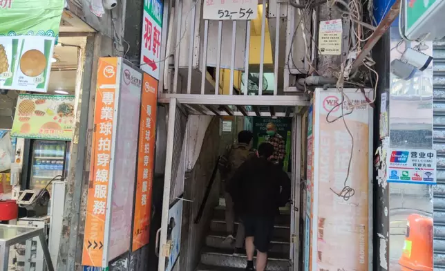 旺角花園街及亞皆老街交界建興大廈