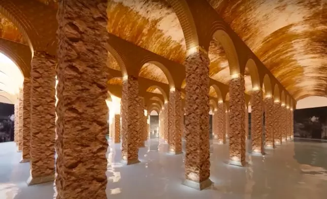 3D動畫呈現配水庫內部。 OOA 東西建築影片截圖。